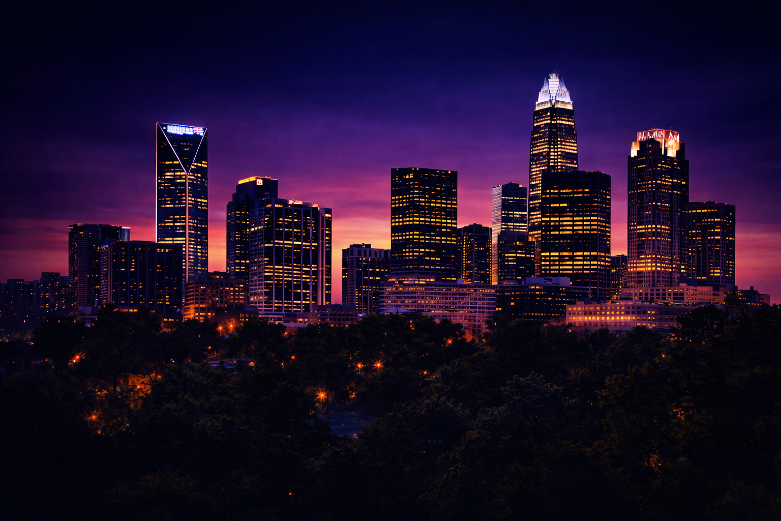 Charlotte NC skyline